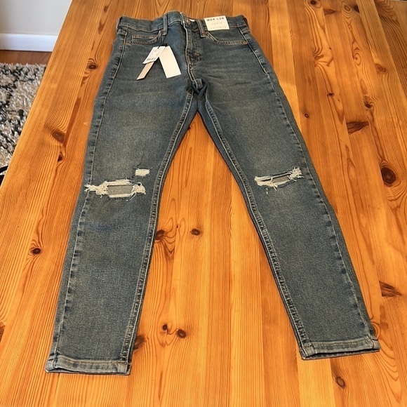 Topshop Jamie High Waisted Skinny Jeans NWT Size 0P JB - Picture 2 of 8